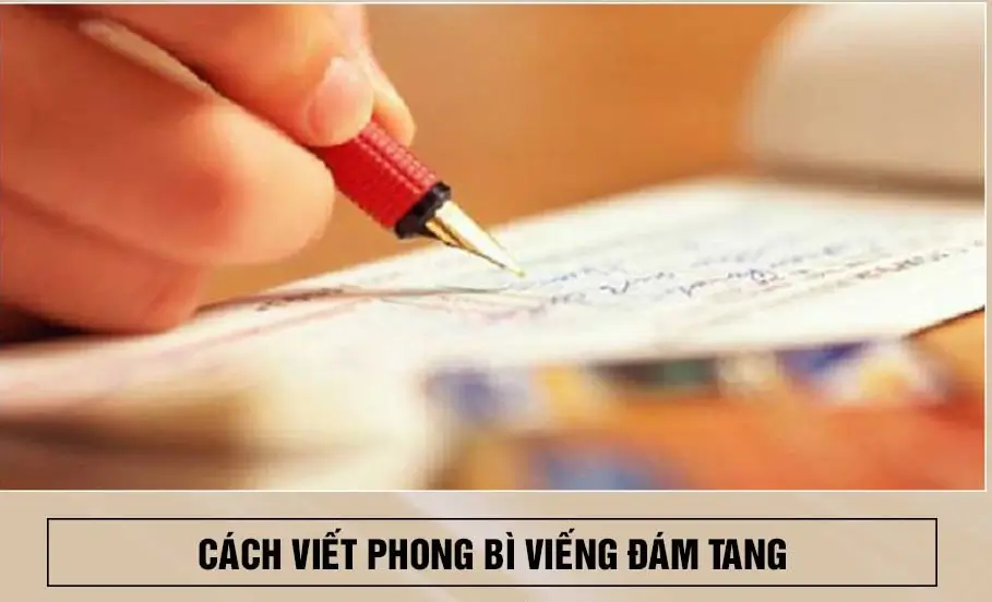 viết phong bì đi viếng đám ma